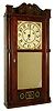 Silas Hoadley, Plymouth, Conn., 30 hours, time/strike/alarm weight driven wood movement half column & stenciled splat "Franklin" shelf clock, c1830.