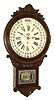 William L. Gilbert Clock Co., Winsted, Conn., "Office Drop Calendar" with 8 days, timepiece movement and Gilbert's patent calendar, c1895.