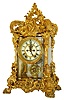 Ansonia Clock Co., Ansonia, Conn., "Regal", 8 days, time and strike, brass movement crystal regulator mantel clock, c1905  This clock listed from the factory a $96.00.