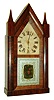 Terry & Andrews, Bristol, Conn., 8 days, time and strike, sharp gothic or steeple clock, c1845