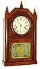 Roswell Kimberly, Ansonia, Conn.30 hours, spring driven time and strike, shelf clock, c1860.