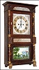 Mitchell & Atkins, Bristol, Conn., 8 days, time and strike, weight brass Salem Bridge movement double decker shelf clock, c1835
