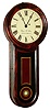 Wayne R. Cline, Bowling Green, KY, miniature rosewood reproduction of a Howard Keyhole regulator with front, key wind, spring driven movement, c1980