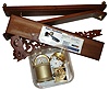 Rolling Clocks, reproduction inclined plane 8 days, timepieces, disassembled, with other parts, late 20th century