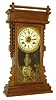 Davis Clock Co. Texarkana, Arkansas, 8 days, time and strike, simple calendar shelf clock, c1905 This firm made cases in Columbus, Miss. and Texarkana, Ark with movements purchased from various Connecticut manufacturers.