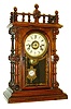 Welch, Spring & Co., Forestville, Conn., "Gerster, V.P.", 8 days, time, strike and alarm rosewood mantel clock, c1880
