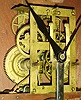 Silas B. Terry, 8 days, time and strike, weight regulator wall clock, c1855.