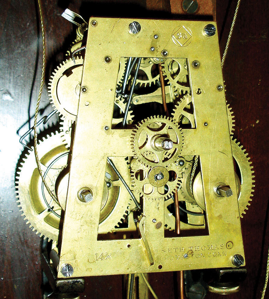 Seth Thomas Clock Co., Thomaston, Conn., "Lincoln", 8-day, time and strike, walnut shelf clock, c1884 — Antique Clocks Price Guide