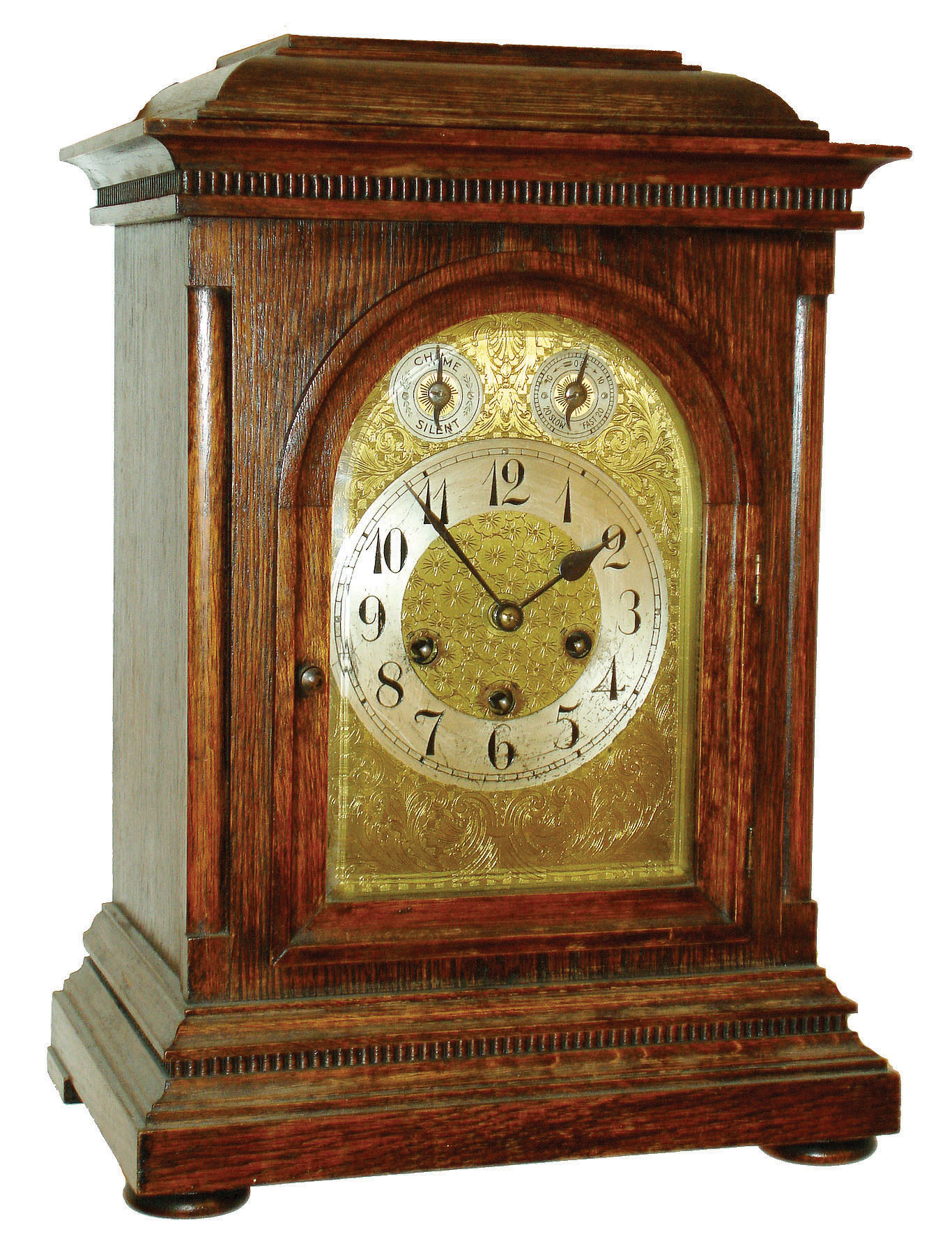 Junghans, Germany, oak 8 day Westminster-chime bracket clock, 5 gong rods, c1910 — Antique Clocks Price Guide