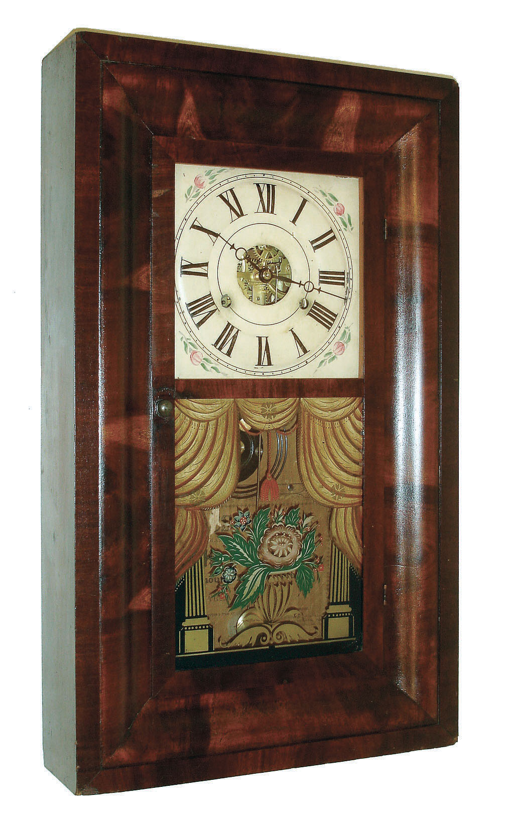 Seth Thomas Clock Co., Plymouth Hollow, Conn., 30 hours, time and strike,, weight driven OG, c1860 — Antique Clocks Price Guide