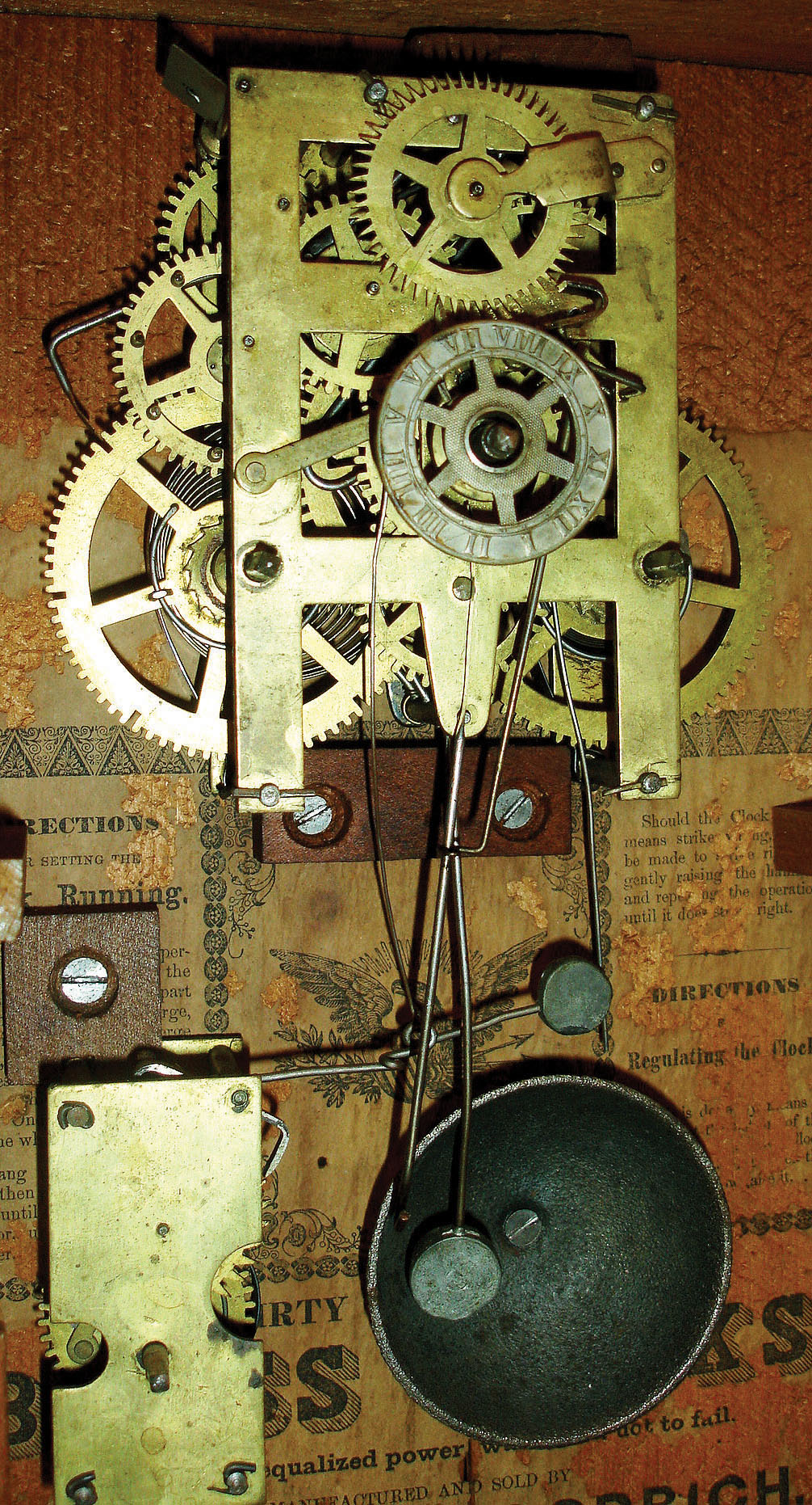 Chauncey Goodrich, Bristol, Conn., 30 hour time, strike & alarm small Empire case, c1855 — Antique Clocks Price Guide