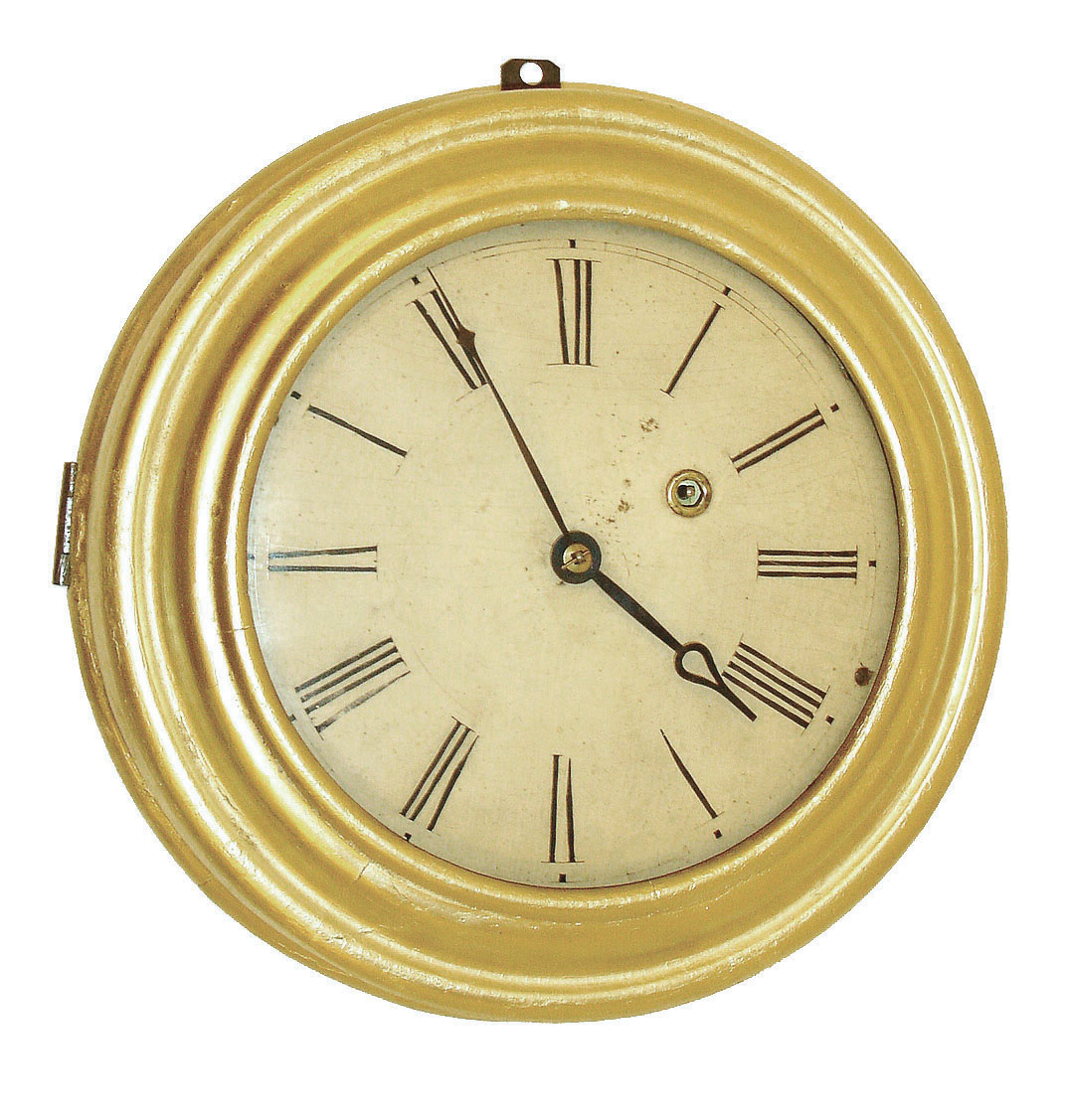 Brewster & Ingrahams, Bristol, Conn., 8 days, gallery timepiece, c1845 — Antique Clocks Price Guide