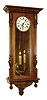 Clocks- 3 (Three) German 8 day two weight time and strike, Vienna Regulator style wall clocks in walnut cases, late 19th century