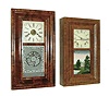Clocks- 4 (Four) American OG/OOG shelf clocks: (1) New Haven Clock Co., New Haven, Conn., 30 hours, time and strike, OG clock. (2) New Haven Clock Co., New Haven, Conn., 30 hours, time and strike, OG clock. (3) Elisha Hotchkiss, Burlington, Conn., 30 hour wood movement, time and strike, wood movement OG clock. (4) J. C. Brown, Forestville, Conn., 8 days, time and strike, OOG clock.