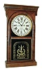 Ansonia Brass & Copper Co., Ansonia, Conn., 8 days, time and strike, shelf clock with William A. Terry's patent calendar rosewood veneer shelf clock, c1874.
