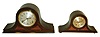 Clocks- 2 (Two) Seth Thomas Clock Co., Thomaston, Conn., tambours: (1)"Tambour 3", 8 days, time and strike on single gong, c1928. (2)8 days, time and strike, on two rods.