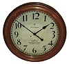 Seth Thomas Clock Co., for "Wm. Enhaus & Son, Inc., 26 John St., N.Y.C." 30 day time only, round copper-clad gallery clock with #86U twin-spring time only, movement, c1910