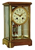 French, for A. Stowell, Boston, 8 days, time and strike, crystal regulator, c1900