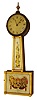Unknown maker, probably Massachusetts, 8 days,weight patent or banjo timepiece, c1830