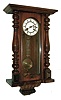 Germany, Junghans, alt Deutsch style, spring driven, "Vienna regulator", walnut veneer, c1890