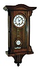 German, miniature Vienna style spring regulator wall clock, 8-day, with short 6 inch pendulum and two and half inch dial, C.1900