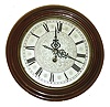 German, Lenzkirch gallery clock, with engraved and silvered brass dial, in an octagonal case with round walnut bezel, 8-day, serial #1,278,904, c1900