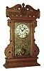 Seth Thomas Clock Co., Thomaston, Conn., "Madison" city series 8 days, time and strike walnut case mantel clock, c1886