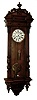 Austria, Vienna regulator, oak case with carved scrolls and leaves, turned finials and architectural ornament, Roman numeral white enamel dial with small seconds below 12:00, pierced blued steel hands, brass 8 days, time and strike, movement, polished brass pendulum and weights, c1890