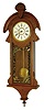 New Haven Clock Co., New Haven, Conn., "Cambria", 8 days, spring brass movement wall timepiece, c1880