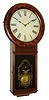 Seth Thomas Clock Co., Thomaston, Conn., "Regulator No. 2" weight driven 8 day timepiece in a mahogany veneered case, c1874.