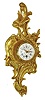 French miniature cartel gilt-bronze 8 day timepiece, dial signed "Henry Capt, Geneve", c1900