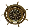 Chelsea Clock Co., Boston, "Yacht Wheel" 4" dial 8 day time only, marine clock #130385, 1919