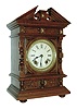 Lenzkirch, Germany, 8 days, time and strike, walnut mantel clock, c1880