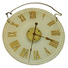 Ansonia Clock Co., New York, " Window Clock" plate glass 20" 8 day time only, hanging wall clock, c1880