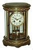 French, for Shreve Crump & Low, Boston, oval 8 days, time and strike, crystal regulator, 1855 Vincenti Medaille D'Argent movement, c1880