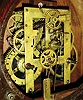 Welch, Spring & Co. Forestville, Conn., "Italian" model spring driven 8 day time, strike and B. B. Lewis patent calendar shelf clock in rosewood case.  c1872.