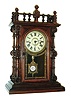 Welch, Spring & Co., Forestville, Conn., "Gerster, V.P.", 8-day, time and strike,, rosewood mantel clock, c1880