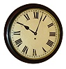 English, 8 days, heavy plate chain drive fusee movement postal or gallery timepiece, c1860