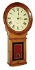 E. Howard & Co., Boston, Mass., "No. 70 Regulator" 8 days, weight brass movement oak wall regulator, c1900