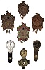 Clocks- 7 (Seven): Lux Mfg Co. Waterbury, Conn., 1-day timepieces, mid 20th century