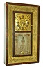 Atkins & Porter, Bristol, Conn., 30 hours, weight driven OG with brass dial and gold gesso front, c1845