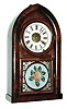 Ansonia Clock Co., Ansonia, Conn., 8 days, time and strike, round gothic or beehive shelf clock, c1852