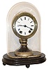 Seth Thomas' Sons & Co., New York, NY. "5001" model candlestick clock with dome. The movement is a 15 day found French-style spring driven time and strike, movement on a French style bell. c. 1875.