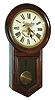 Ansonia Clock Co., New York, "Regulator C", 8 days, wall timepiece with an original advertising dial for "The Interstate Casualty Company", c1906