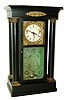 The Year Clock Co., New York, 12 month, brass fusee movement A. D. Crane's Patent empire six ball rotary pendulum year clock produced by J. R. Mills & Co, c1846