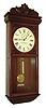 Chelsea Clock Co., Boston, Mass., "Regulator No. 5" wall clock, 8 days, time only, brass weight driven movement in a mahogany case with painted metal dial, c1900