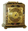 J.J.Elliott, London, England, Chinoiserie 8 days, time and strike, bracket clock, top platform balance escapement, c1930.