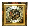 Chelsea Clock Co., Boston, "Chinese Lacquer" 8 day time only, easel desk clock, #612939, c1958