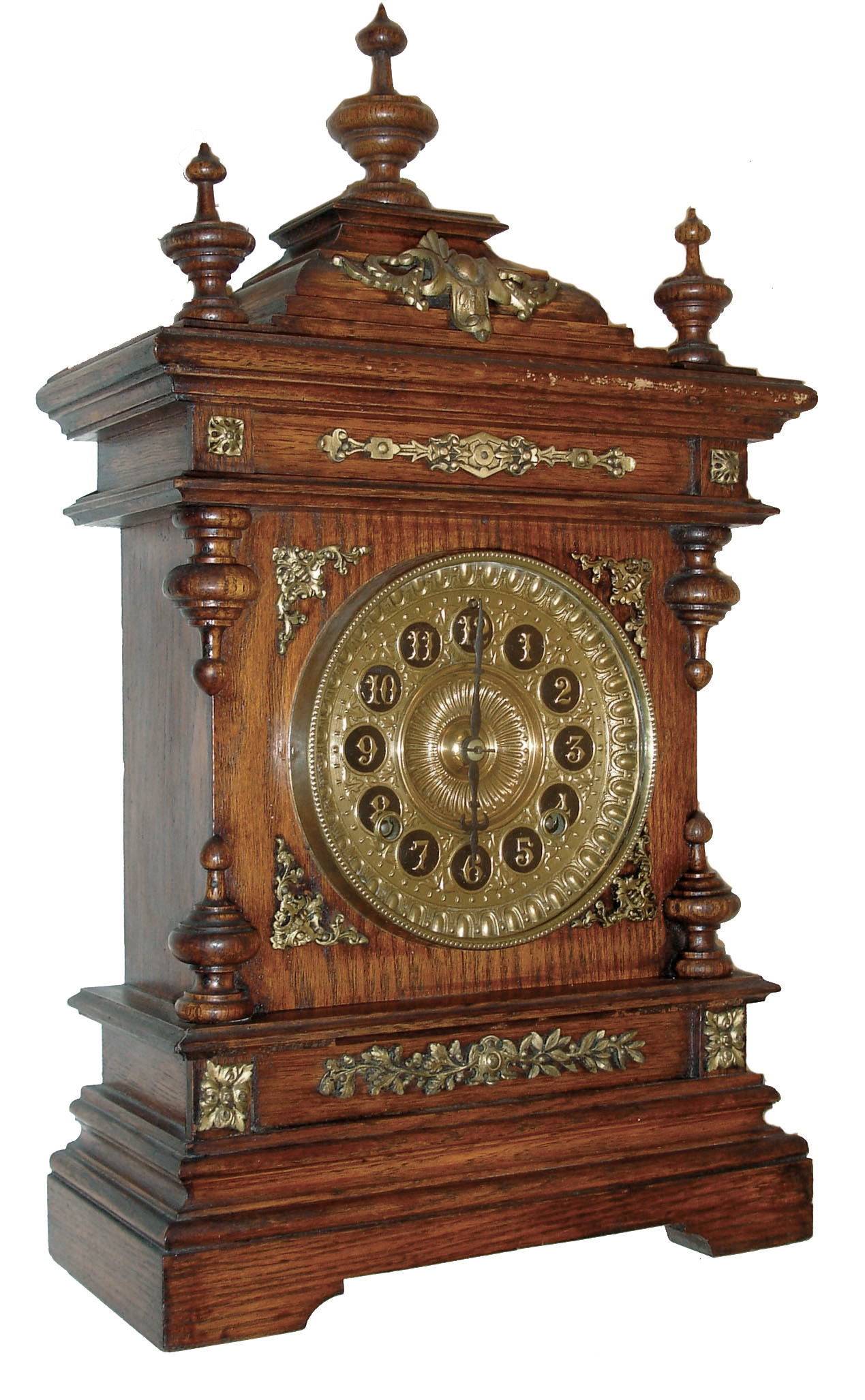 Ansonia Clock Co., Ansonia, Conn., ÓCabinet AÒ 8 days, time and strike, spring brass movement mantel clock, c1894 — Antique Clocks Price Guide