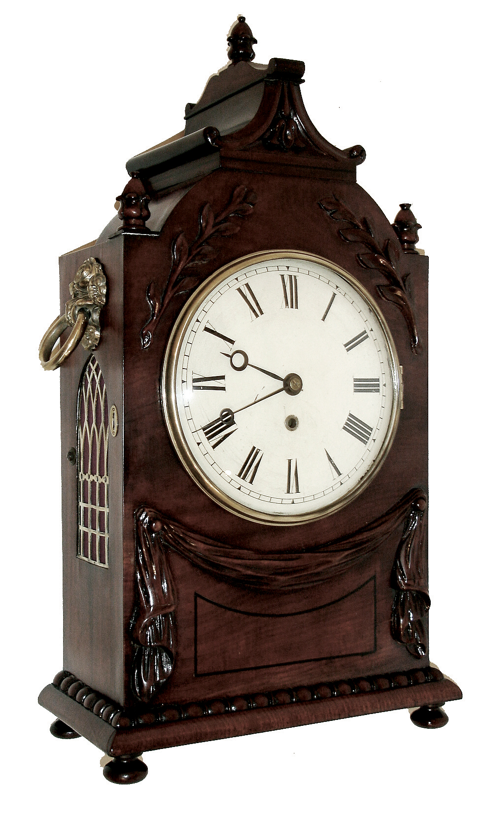 English, 8 days, fusee spring brass movement bracket clock with drop off strike, c1890 — Antique Clocks Price Guide